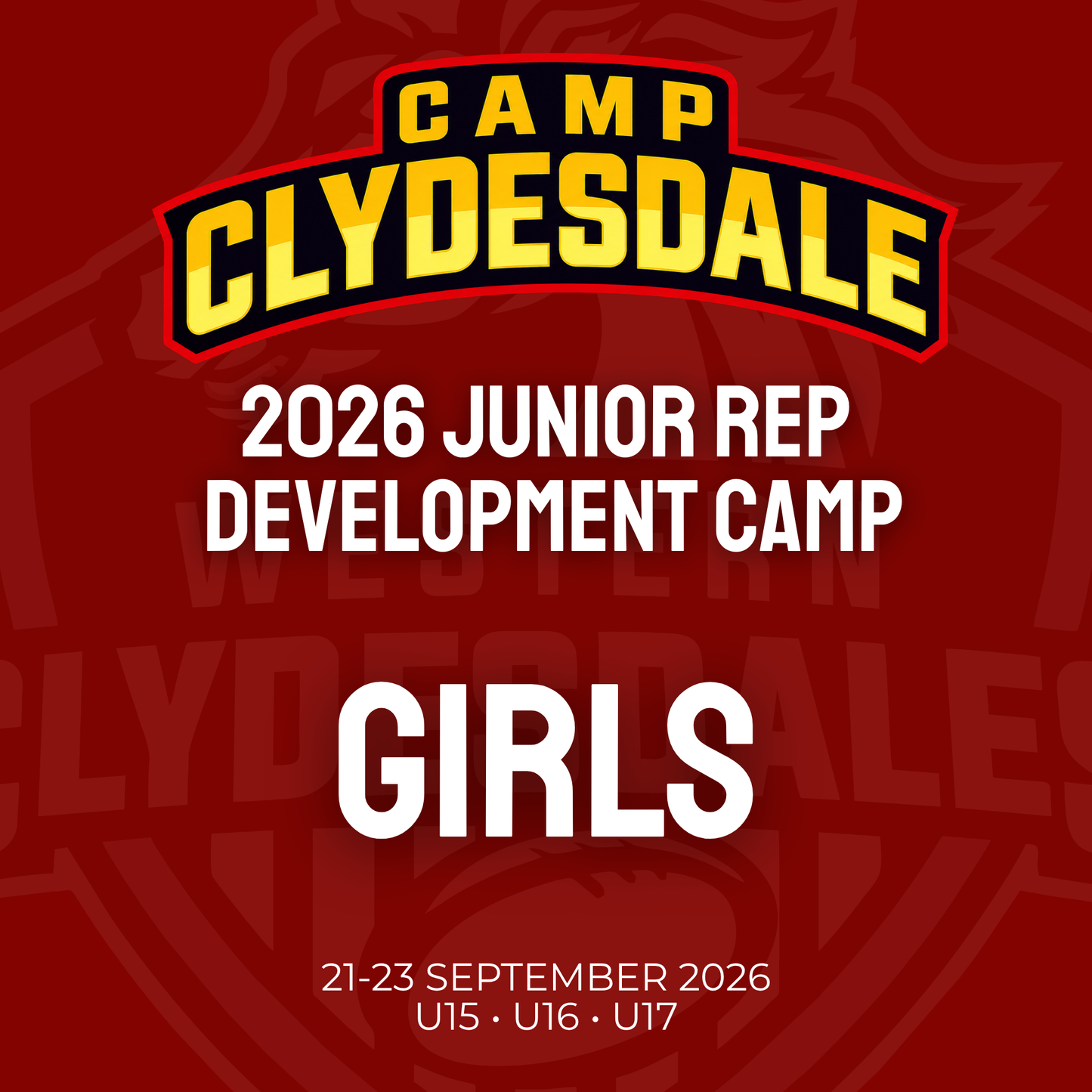 Western Clydesdales 2026 Junior Rep Development Camp - GIRLS